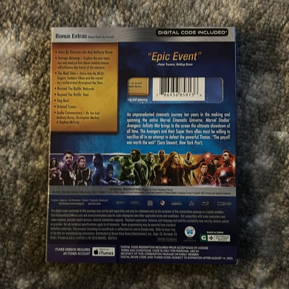 Avengers & Iron Man DVD/Blu-Rays Bundle - Picture 5 of 13